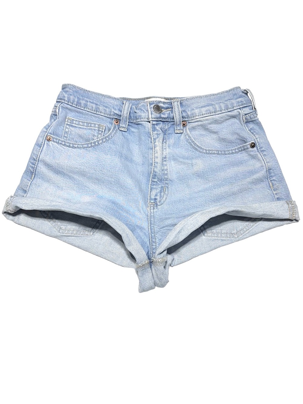 Universal Thread 90s Cutoff Denim Shorts Light Wash High Rise Size 4R